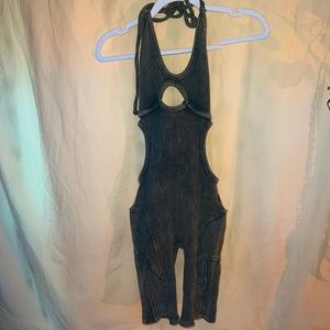 Madrag playsuit in forest green